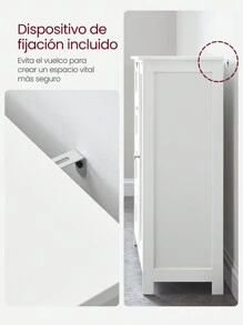 VASAGLE Bathroom Storage - White - View 6