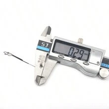 Rompin 3入組超細海釣餌,超柔軟,防咬和防磨損,具有軸承旋轉的誘餌釣魚線 - 鏽棕色 - 查看 9