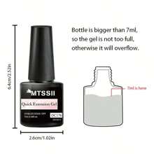 7ml Soft Nude Quick Extension Gel Nail Polish Construct Hard Gel Semi Permanent Acrylic Extension Nail Art Varnish - Beige - View 8