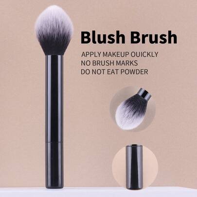 1 cọ tán má hồng dùng để thoa phấn má hồng, phấn phủ lên má giúp tạo nên lớp trang điểm sắc nét và tinh tế hơn, cọ nền, cọ che khuyết điểm, cọ má hồng, cọ tạo khối, cọ má hồng, cọ bronzer, cọ phấn phủ, cọ nền, cọ má hồng, quà tặng.