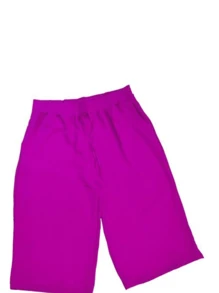 Women Pants - 乾枯玫瑰色 - 查看 4