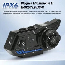 Audífonos Bt57 Bluetooth Para Casco De Motocicleta Ipx6