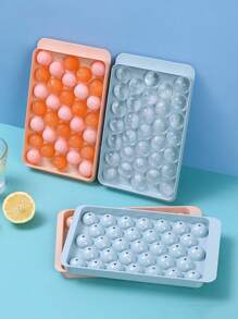 1PC Easy To Use 33-Cavity Round Ice Cube Mold, Create Perfect Ball Shaped Ice Cubes With One Tray - Blue - View 5