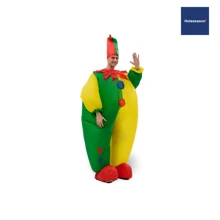 HOLASEASON 1 Set Inflatable Cartoon Doll Costume, Party/Holiday Shop/ Festival Celebration Prop Inflatable Costume, Role Play Outfit, Clown Costume, 1.6-1.9m, Battery Not Included, Happy New Year, Funny Gifts,Adult Party Games Suitable For Halloween/Christmas/Thanksgiving - Multicolor - View 1