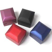 Caja Estuche Para Anillo De Compromiso Con Luz Led - Negro - Ver 9