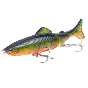 Secoueurs D'appâts De Pêche Pour Poisson Peche 3 Segments Minnow Swimbait Hard Baits Avec Balle D'acier