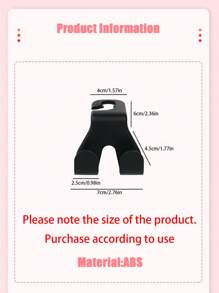 1pc Multifunction Car Hook - Black - View 5