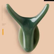 1入組高端胶极质无孔衣钩,适用于浴室、厨房、衣柜、更衣室、墙壁 - 橄欖綠 - 查看 1