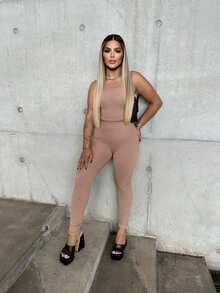 Women Two-piece Outfits - Màu be - Xem 1