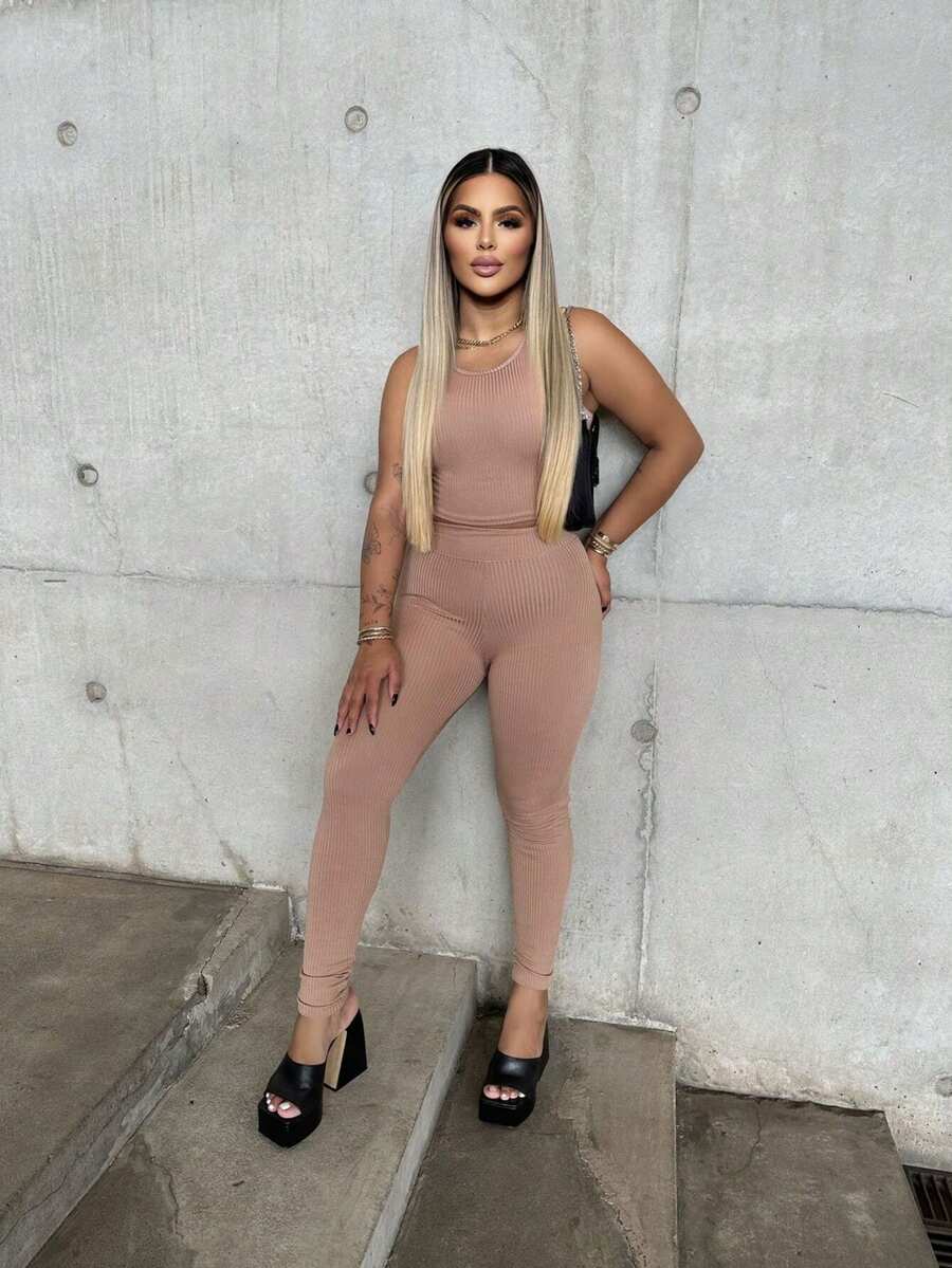 Women Two-piece Outfits - Màu be - Xem 1