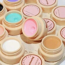 Y2K指甲純淨凝膠甲油黑、黃、紅、紫、奶油米色、粉紅色DIY固定指甲藝術凝膠甲油 - 西瓜粉 - 查看 4