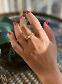 Single Ring - 金色 - 查看 4