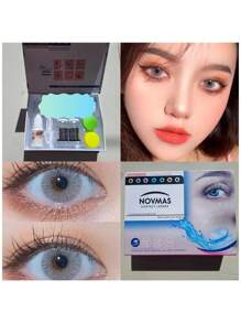 Lentes de contacto de grado cero - Gris Claro - Ver 1