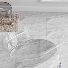 1pc Transparent Baby Bath Tub, Can Be Used For Newborn Babies, Extra Large, Can Be Used As A Wash Basin, Thickened, Large Washing Foot Basin, Thickened, Suitable For Cats, Dogs, And Litter Boxes Of Many Other Animals, Suitable For Pets Bathing And Showering, Suitable For Bathing Your Cat, Dog, Puppy, Rabbit In Order To Prevent Them From Running Away, Can Also Be Used As Litter Boxes - Clear - View 8