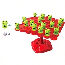 52 件/套數學學習玩具平衡板益智遊戲樹蛙玩具帶互動桌上遊戲節日禮物 - 彩色 - 查看 4