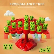 52 件/套數學學習玩具平衡板益智遊戲樹蛙玩具帶互動桌上遊戲節日禮物 - 彩色 - 查看 3