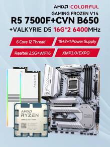 AMD Ryzen 5 7500F、B650M-HDV/M.2 セット ASRock B650M-HDV/M.2 Supports AMD Socket AM5 Ryzen 7000 Series