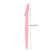 10Pcs Eyebrow Razors With Safety Cover, Face Razor For Women And Man Smooths Away Peach Fuzz, Easy To Use Eyebrow Knife For Trimming And Shaping Eyebrows(4 Colors) - Black - View 4