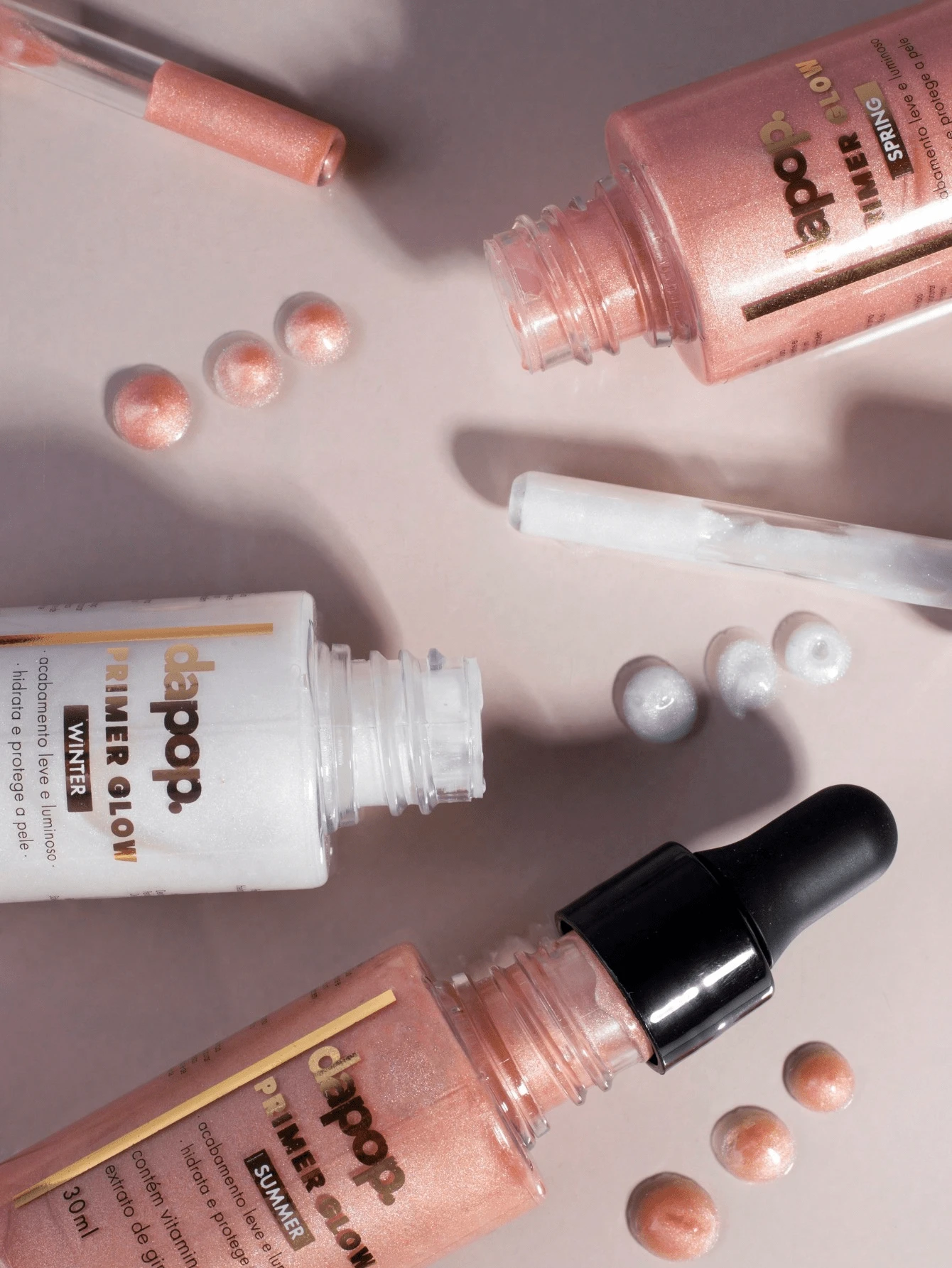 Primer Facial Efeito Glow - Dapop - Rosa ouro - Visão 1