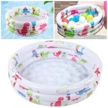 Alberca Inflable para Niños, 90cm Piscina Inflable Alberca Infantil Piscina De Agua para Niños, Fiesta Acuática Segura De Verano Tamaño - Blanco - Ver 2