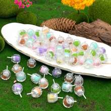 7 件發光雙色牛奶咖啡杯 Diy 髮飾、鑰匙圈、袋子吊墜珠寶製作材料 - 彩色7件套裝 - 查看 1