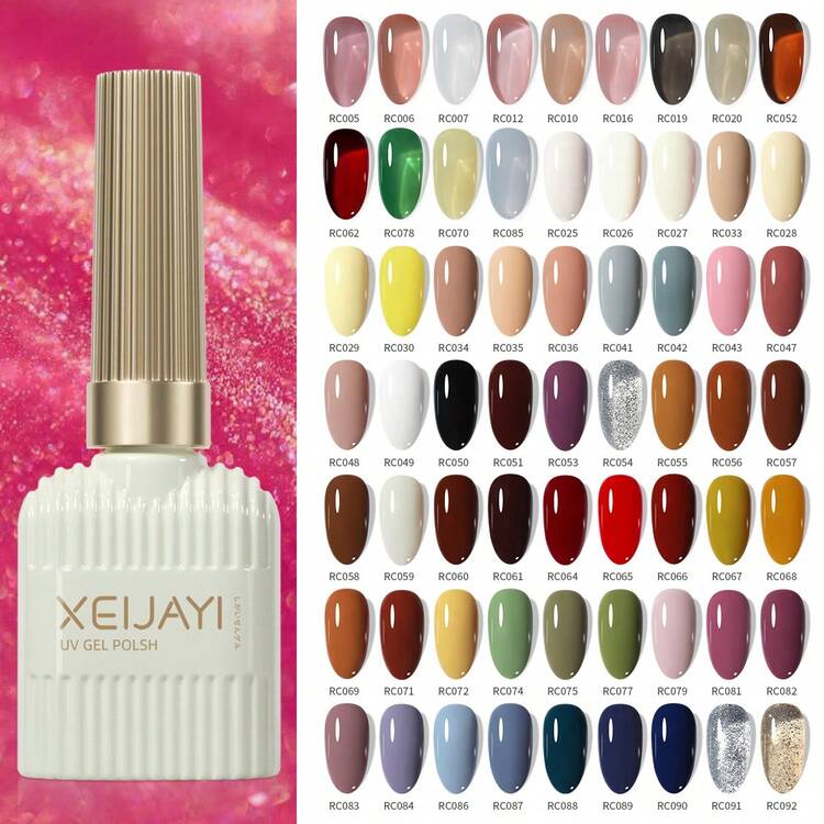 XEIJAYI 1Pc Gel Nail Polish For All Seasons With 102 Colors For Choose For Nail Decoration In Nail Art Manicure Diy Salons Gift For Women - Silver - View 2