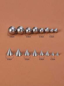 16pcs/set Minimalist Non Piercing Body Jewelry Set - Multicolor - View 4