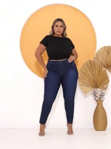 Plus Size Jeans - Medium Wash - View 8