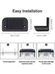 16/8/4 件户外太阳能甲板灯、太阳能防水 LED 台阶灯、生日派对朋友派对装饰、户外楼梯、台阶、栅栏、庭院、庭院和露台、路径灯、户外走廊装饰、阳台、露台夜灯（白光/暖光/彩色光）、用于小路、庭院、露台的户外花园照明 - 彩色 - 查看 8