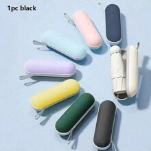 1pc Popular Multi-Color Folding Portable Mini Pocket Umbrella, Six-Fold Umbrella, Rainy And Sunny Dual-Use Umbrella, Umbrella,Boxed(Black)Travel Accessories Travel Essentials Car Accessories Outdoor Accessories Air Plane Case Useful Things Summer Essentials Office Accessories - Black - View 1