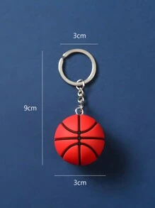1入籃球運動員吊飾鑰匙圈,運動迷和朋友最佳禮物 - 紅色 - 查看 4