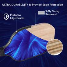 ENERFACE Pickleball Paddles,USAPA Approved Beautiful Pickleball Rackets Set,Wood/Fiberglass Surface Pickleballs Set with Pickleball Racket,Pickle Ball Paddles for Beginners & Pros