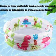 Alberca Inflable para Niños, 90cm Piscina Inflable Alberca Infantil Piscina De Agua para Niños, Fiesta Acuática Segura De Verano Tamaño - Blanco - Ver 5