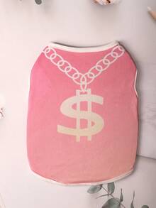 1 件金幣狗狗印花背心 - 彩色 - 查看 2