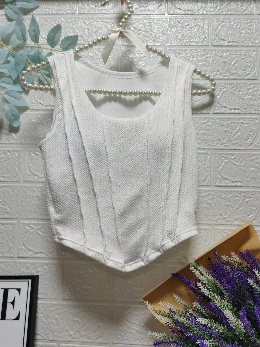 Women Tops - 白色 - 查看 1