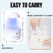 Đèn sấy móng tay UV/LED mini, đèn sấy móng tay hình quả trứng, đèn sấy móng tay UV LED mini cầm tay, có giao diện USB, giúp nối móng dễ dàng và nhanh chóng, đèn sấy móng tay UV/LED, dụng cụ làm móng tay, phụ kiện làm móng DIY - trắng - Xem 8