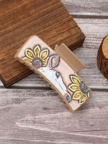 1pc Western Style Sheep & Sunflower Design Hair Clip For Women - Multicolor - View 3
