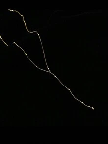 1pc Minimalist & Sexy Ball & Long Tassel Pendant Necklace For Women - Gold - View 2