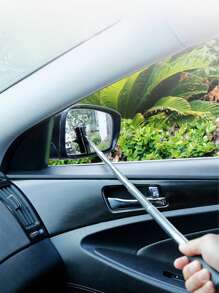 1支黑色汽車後視鏡刮水器,不銹鋼伸縮雨刷,防霧 - 黑色 - 查看 2