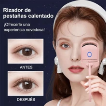 1 pieza Rizador de pestañas eléctrico con calor, herramienta de rizado permanente y configuración de pestañas, herramienta de pestañas recargable para maquillaje - Rosa - Ver 2