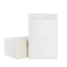 50入組10.24*14.17英寸氣泡信封,白色氣泡信封,帶襯墊,自封閉口,防水,緩衝襯墊信封,適用於女性禮物,男性禮物,小物品,化妝用品 - 白色 - 查看 3
