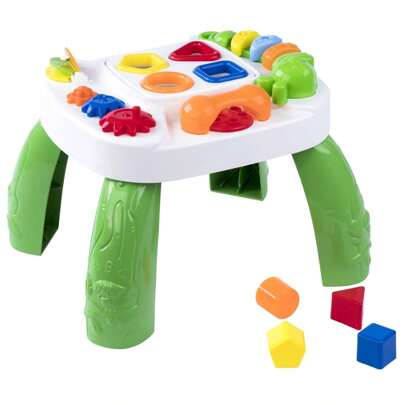 Mesa de Atividades Verde Infantil Play Time Mesinha Educacional Cotiplás 1996