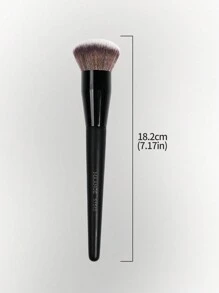 MAANGE 1支圆形粉底刷，带收纳盒，化妆工具采用柔软纤维材质，方便携带，旅行必备，可作粉底刷、遮瑕刷、腮红刷、修容刷、古铜粉刷、散粉刷等，赠品 - 黑色 - 查看 3