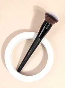MAANGE 1支圆形粉底刷，带收纳盒，化妆工具采用柔软纤维材质，方便携带，旅行必备，可作粉底刷、遮瑕刷、腮红刷、修容刷、古铜粉刷、散粉刷等，赠品 - 黑色 - 查看 7