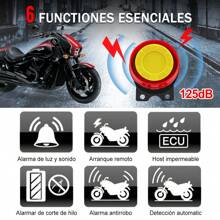 Alarma Antirrobo P/moto Encendido A Distancia Control Remoto - Negro - Ver 3