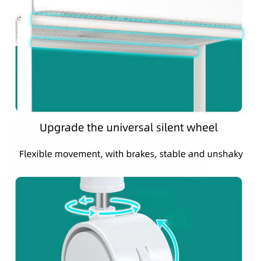 Small Cart Shaped Kitchen Freestanding Multiple Tiered Mobile Snacks