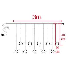 YUDA 3m 100L Star Stocking Shape Christmas Decoration String Lights - Multicolor - View 2