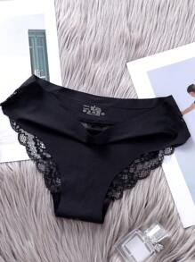 4 件装女士无缝网眼透气低腰三角内裤 - 彩色 - 查看 6