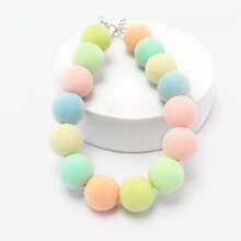小型犬用糖果色毛球寵物項鍊 - 彩色 - 查看 5