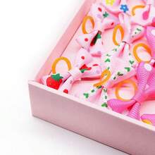 10入組寵物狗彈性頭帶,狗美容髮結夾配件 - 彩色 - 查看 6